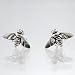 Small Sterling Silver Bee Earrings, #9342