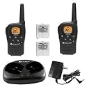 Midland LXT360VP3 22-Channel 22-Mile 2-Way GMRS Radio with Rechargeable Batteries and Dual Desktop Charger (Pair, Black)