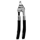 Garlic Press Stainless Steel Propresser/Ginger Press - Heavy Duty/Large Capacity Garlic Chamber - Strong Handles with Hanging Loop
