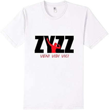 Zyzz Veni Vidi Vici Bodybuilding Shirt - Male Small - White