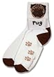 For Bare Feet Pug Roll Down Socks