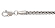 925 Silver Oxidized Fox Tail Chain-4mm 18 , 20 or 24 IN