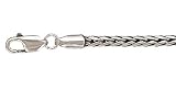 925 Silver Oxidized Fox Tail Chain-4mm 18 , 20 or 24 IN