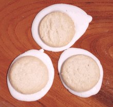 Lemon Cookies Dipped in White Chocolate, 1 lb Bulk Bag by Landies Candies