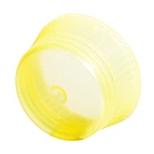 Bio Plas 6730 16mm Uni-Flex Safety Caps for Culture Tubes and Test Tubes, Yellow (Pack of 1000)