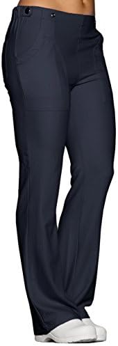 Crush Scrubs ''HOTTIE' Half Elastic Pants' Scrub Bottoms Charcoal XX-Small