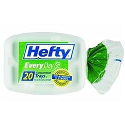 Pactiv Corp 03120 Hefty Foam Compartment Plate