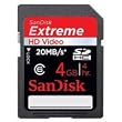 SanDisk 4GB ExtremeIII SDHC Card