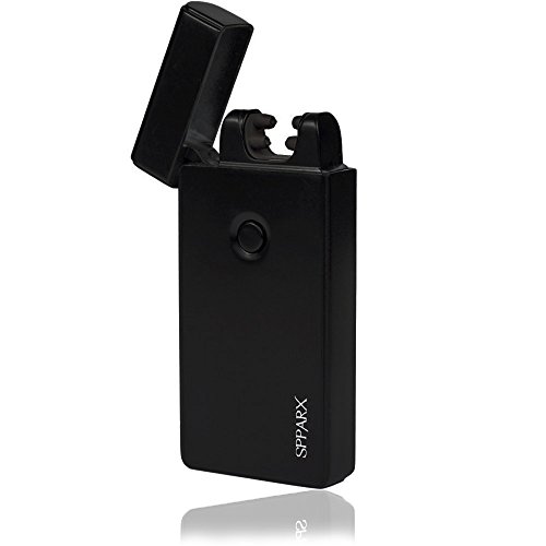USB Lighter - SPPARX Arc Lighter, Dual Arc Electronic Lighter - FASTER - STRONGER - SAFER - Rechargeable Lighter Windproof, Cigarette Lighter, Candle Lighter, USB cable, Gift Box