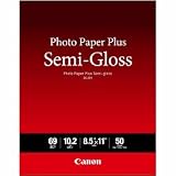 Canon Photo Paper Plus Semi-Gloss Letter Size (50 Sheets) ( SG-201 LTR) (1686B063)
