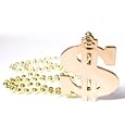 Plastic Dollar Sign Beaded Necklace