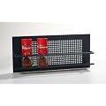 Black Design Gew�rzregal aus Metall zur Wandmontage 34 x 15 x 6 cm