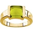 14K Yellow Gold Cabochon Peridot Ring