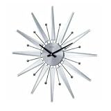 George Nelson 1220-MIRROR Mirrored Starburst Clock