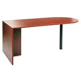 Alera Valencia Series D-Top Desk, 72W X 36D X 29-1/2H, Medium Cherry