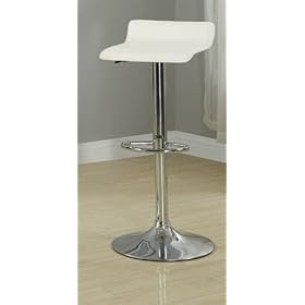 Set of 2 Swivel Adjustable Bar Stool with Faux Leather F10402 by click 2 go