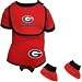 Georgia Bulldogs Red Infant Football Bib & Booties Set (6-9 Months)