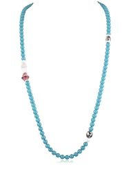 K. Amato "Big and Bold" Long Beaded Rhine Ball Necklace