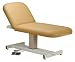 Electric-lift massage table ideal for physical therapy clinics and private practitioners Heavy-duty steel frame with smooth, reliable electric-lift massage table actuator Pro-Plush Deluxe cushioning system and Natursoft vinyl upholstery Easy-to-use foot pedal; tilting platform for sitting up; 650-pound capacity Comes in 3 widths (28, 30, and 32 inches); weighs 215 to 225 pounds; lifetime frame warranty