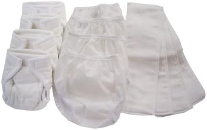 Dappi All in One Cloth Diaper Kit - - White - Large