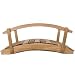 3' Western Red Cedar Wood Garden Bridge with Rails