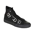 Demonia Men's DEVIANT-109, Canvas 3 Buckle Strap High Top Sneaker