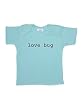 Embroidered Love Bug Boys Blue Short Sleeve Infant Baby Rib Lap Tee