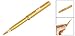 uxcell Cosmetic Alloy Shell Lip Gloss Lipstick Retractable Brush Orange for Women