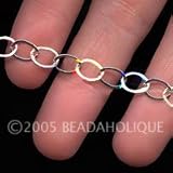 Copper Medium Hammered Cable Chain 6mm Wide Bulk By The Foot
