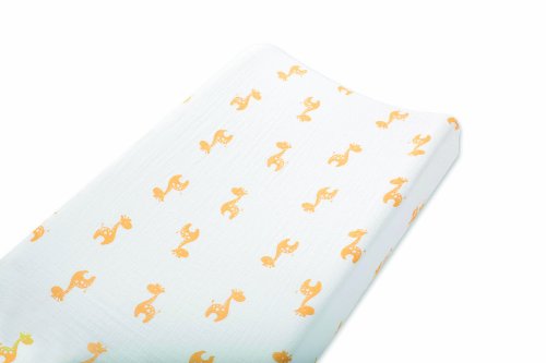 aden by aden + anais Changing Pad Cover, Safari Friends - Giraffe