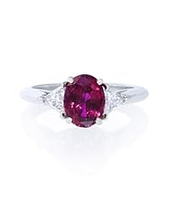 Diamond and Ruby Platinum Ring