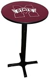 Mississippi State Bulldogs College Pub Table w/Black Commercial Base