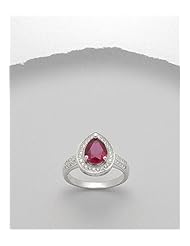CZ Ring In 92.5 Sterling Silver