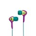 Skullcandy Smokin' Iphone Ear Buds In Purple/Yellow W/ Mic (S2Sbbi-Ly)
