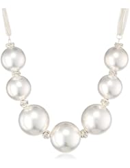 Kenneth Cole New York "Urban Marcasite" Round Bead Necklace, 21"