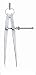 Starrett 83A-8 8-Inch -InchYankee-Inch Dividers with Solid Nut