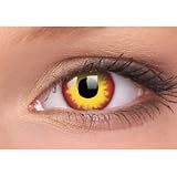 Fancy Dress Accessories - 1 Day Use Wildfire Contact Lenses - Be Wild For The Night!