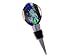 ArtisanStreet's Blue Canyon - Dichroic Fused Glass Art Bottle Stopper With Wood Stand. Use for 750 ml or 1 L Wine or Liquor Bottles, Oil & Vinegar, Cooking Wine or Perfume Bottles. One of a Kind.