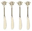 Decorative Stainless Steel Honeybee Mini Fork Set of Four
