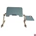 Portable Laptop Table W/ extra board, Eco-friendly Wood, Cyan