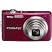 Nikon Coolpix S630 12MP Digital Camera with 7x Optical Vibration Reduction (VR) Zoom and 2.7 inch LCD (Ruby Red)