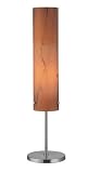 Lite Source LS-20450 Aolani Table Lamp, Polished Silver with Dark Amber Glass Shade