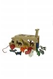 Pull Along Animal Shape Sorter - Includes 10 Animal Shapes Ages 3+ - Wooden Toy