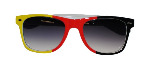 Immerschön Deutschland-Sonnenbrille in aktuellem Wayfarer-Design Fußball WM EM Olympia Fan Fanmeile Fanartikel