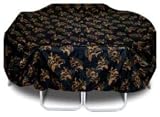 Two Dogs Designs 96-Inch Square Table and Chairs Cover, Banana Leaves