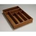 Kitchen & Housewares : Flatware Tray-New-6 Sections-Bamboo Construction (Natural Bamboo) (17