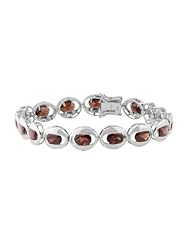Effy Jewlery Sterling Silver Garnet 7.5" Bracelet, 12.16 TCW