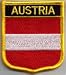 Country Flag Embroidered Patch T7 - Austria