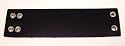 Solid Black Leather Wristband Bracelet Surfer Plain