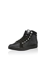 Geox Zapatillas abotinadas Jr Creamy E (Negro)